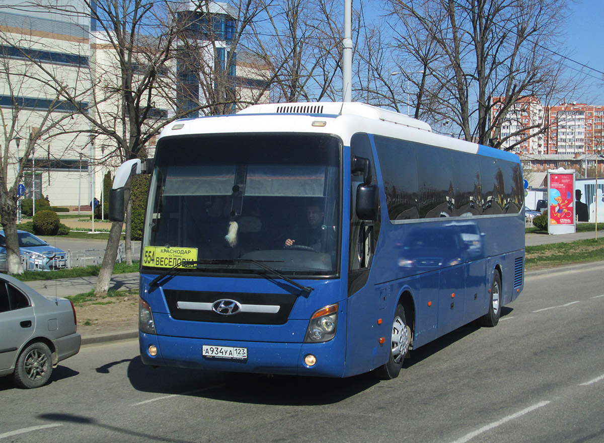 Краснодарский край, Hyundai Universe Express Noble № А 934 УА 123 — Фото —  Автобусный транспорт