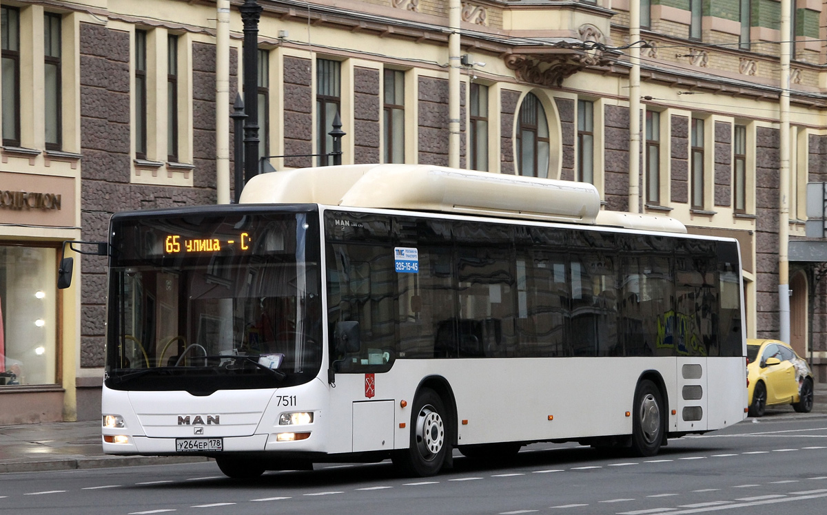 Saint Petersburg, MAN A21 Lion's City NL313 CNG # 7511