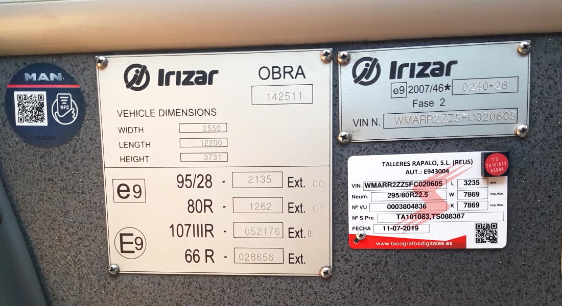 Spain, Irizar i6 10,78-3,5 # 72