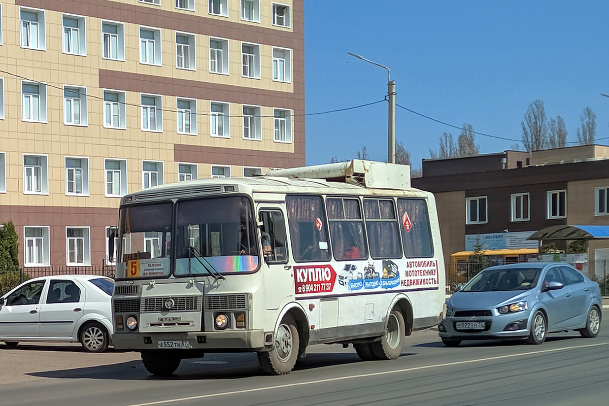 Воронежская область, ПАЗ-32053 № А 552 ТН 57 — Фото — Автобусный транспорт