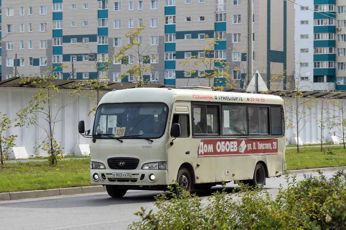 Алтайский край, Hyundai County LWB (ТагАЗ) № Е 903 УХ 22 — Фото —  Автобусный транспорт