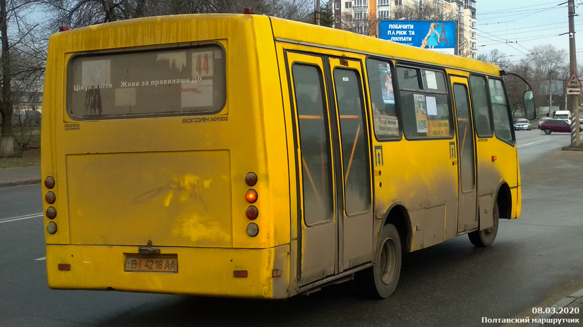 Poltava region, Bogdan A092H2 # BI 4218 AA