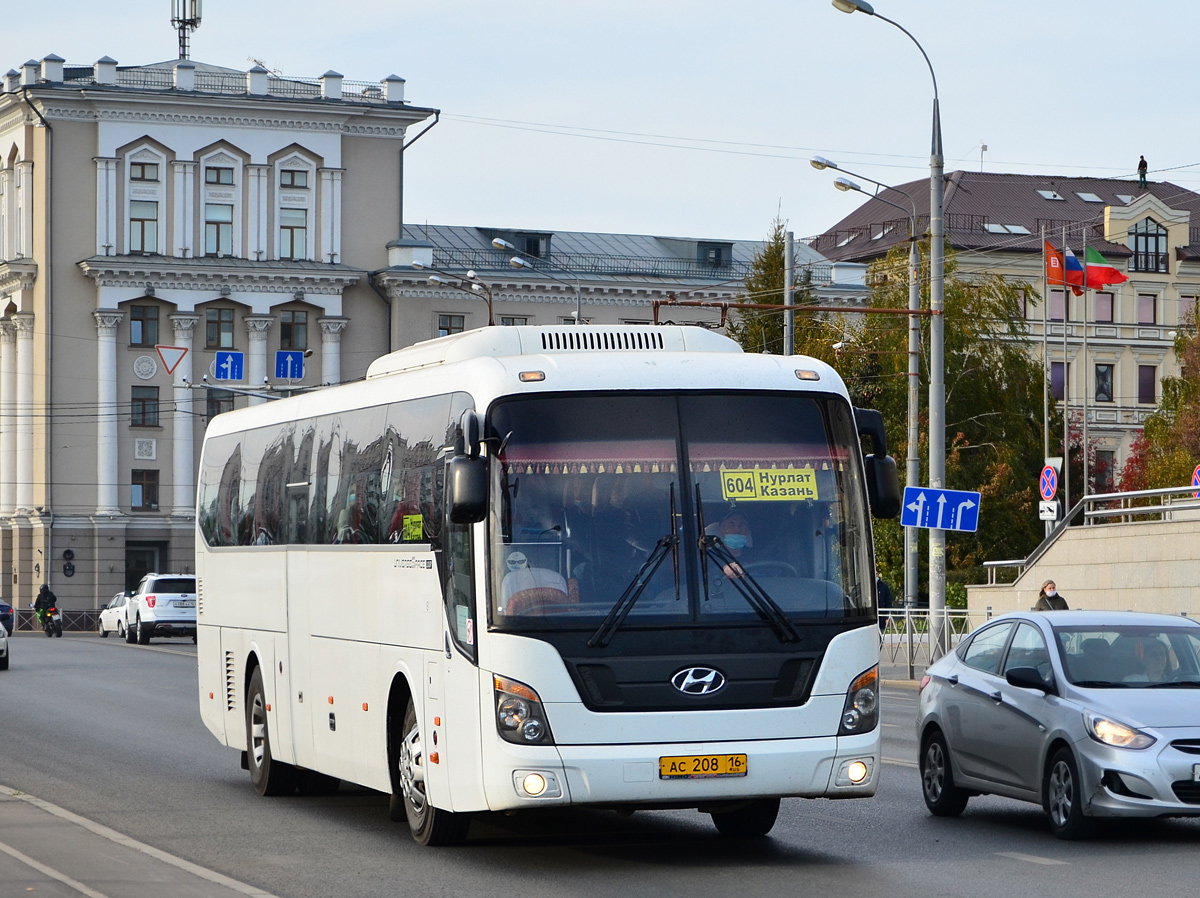 Татарстан, Hyundai Universe Space Luxury № АС 208 16 — Фото — Автобусный  транспорт