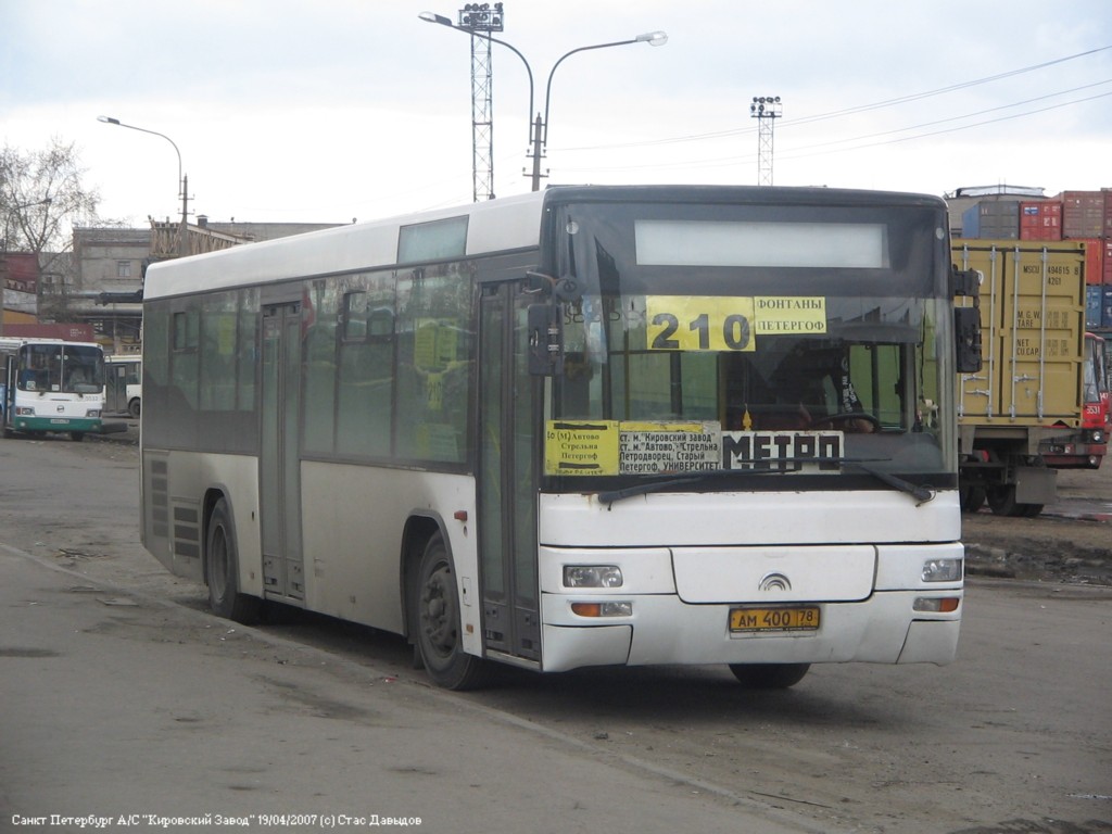 Санкт-Петербург, Yutong ZK6118HGA № АМ 400 78