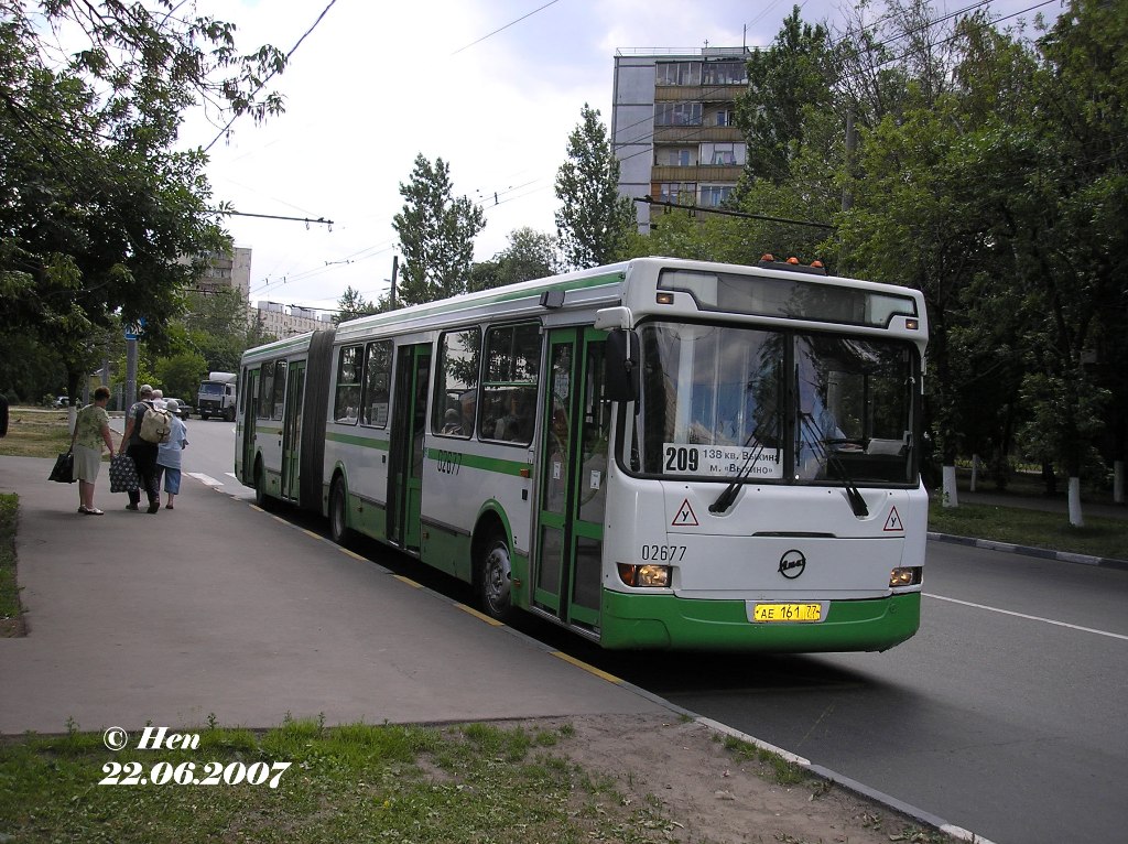 Москва, ЛиАЗ-6212.00 № 02677