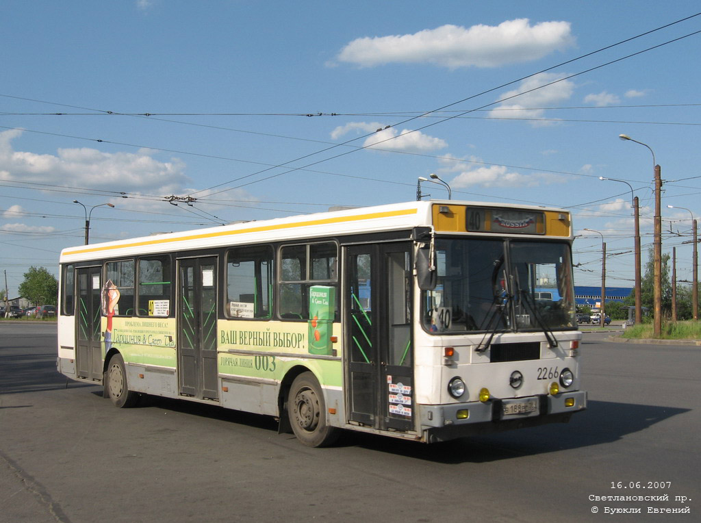 Санкт-Петербург, ЛиАЗ-5256.25 № 2266