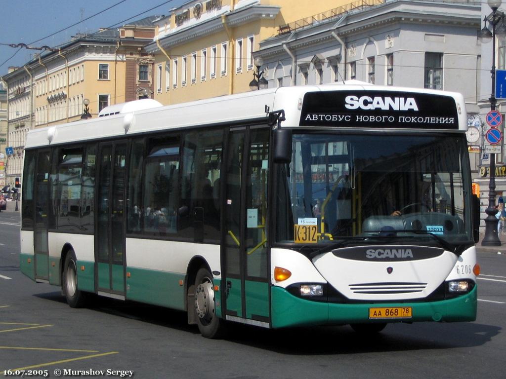 Санкт-Петербург, Scania OmniLink I (Скания-Питер) № 6206