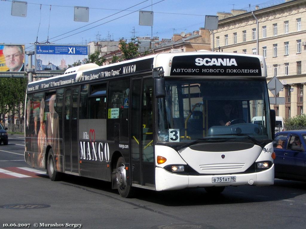 Санкт-Петербург, Scania OmniLink I (Скания-Питер) № 7440