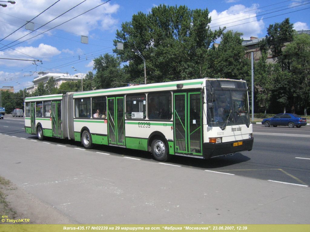 Москва, Ikarus 435.17 № 02239