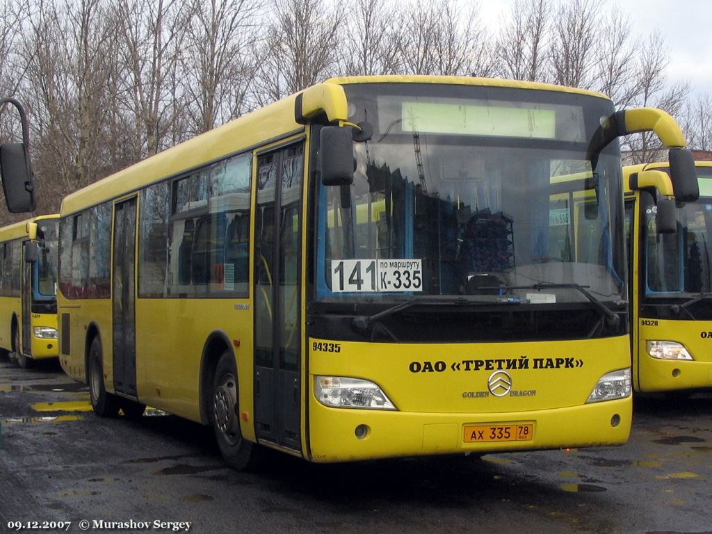 Санкт-Петербург, Golden Dragon XML6112UE № АХ 335 78