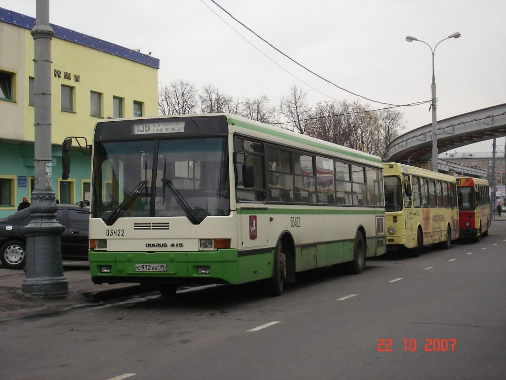 Москва, Ikarus 415.33 № 03422