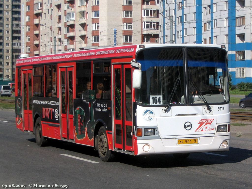 Санкт-Петербург, ЛиАЗ-5256.25 № 3019