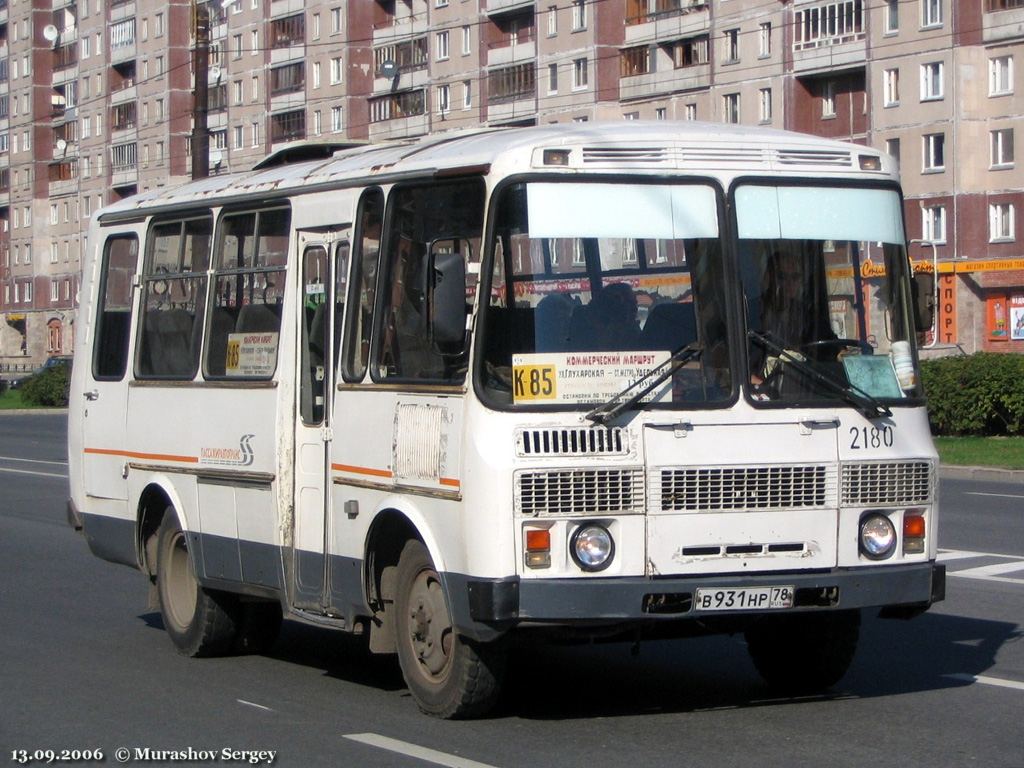 Санкт-Петербург, ПАЗ-3205-07 № 2180