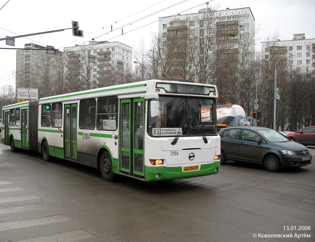 Москва, ЛиАЗ-6212.01 № 01184