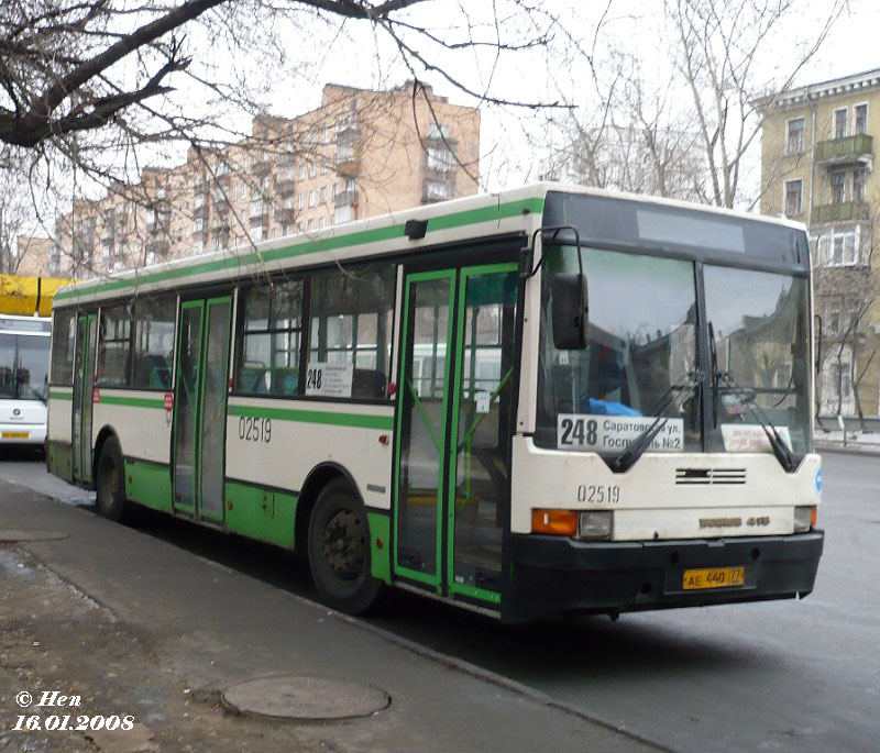 Москва, Ikarus 415.33 № 02519