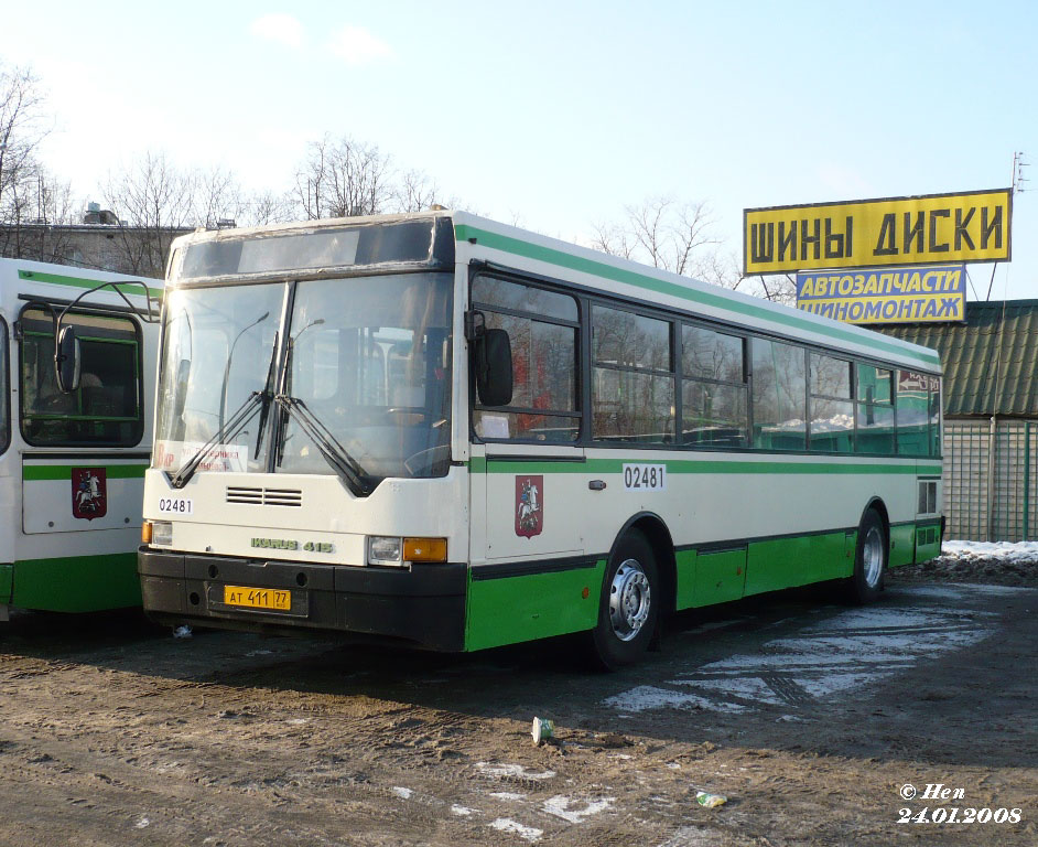 Москва, Ikarus 415.33 № 02481