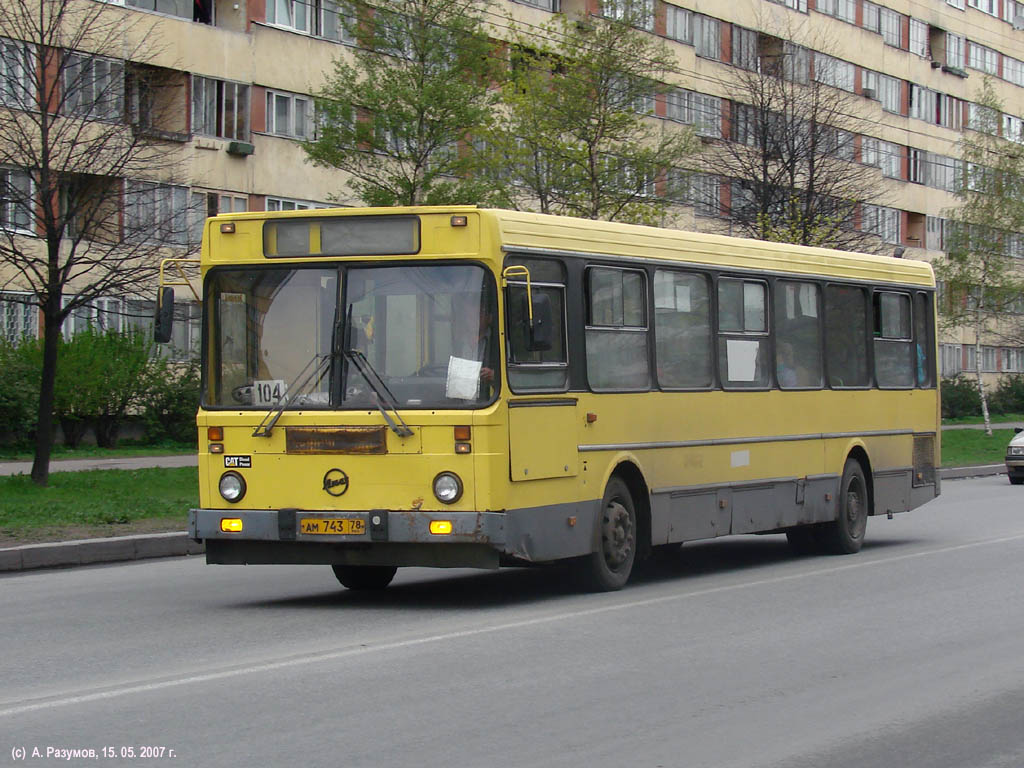 Санкт-Петербург, ЛиАЗ-5256.25 № АМ 743 78