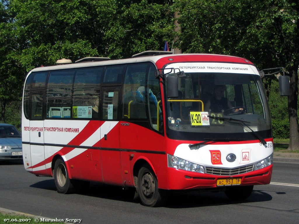 Санкт-Петербург, Yutong ZK6737D № n353