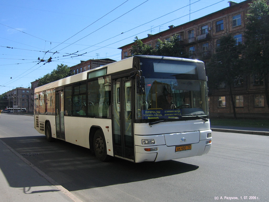 Санкт-Петербург, Yutong ZK6118HGA № АМ 400 78