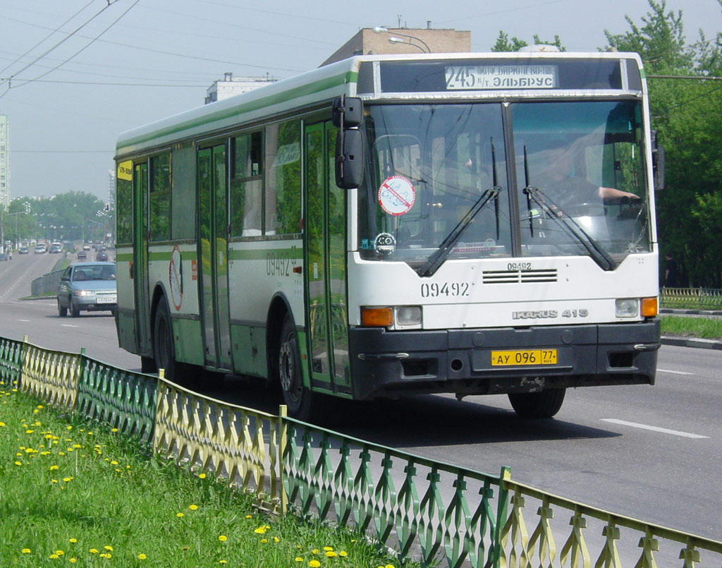 Москва, Ikarus 415.33 № 09492