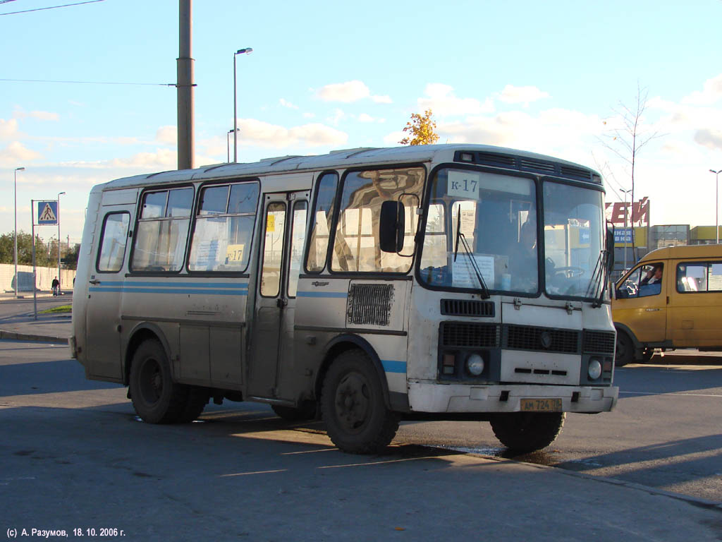 Санкт-Петербург, ПАЗ-32053 № АМ 724 78