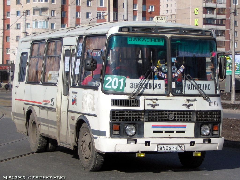 Санкт-Петербург, ПАЗ-32053-50 № 0151