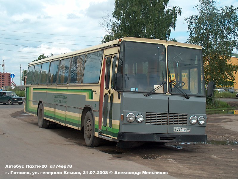 Санкт-Петербург, Lahti 20 № А 774 ЕР 78