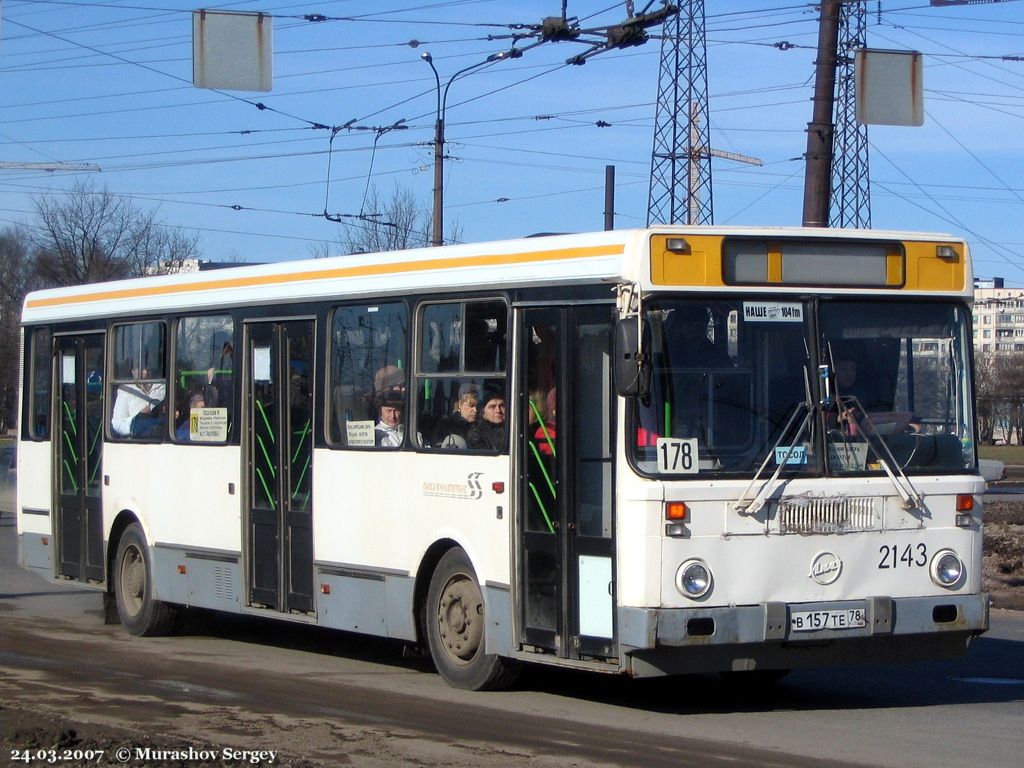 Санкт-Петербург, ЛиАЗ-5256.25 № 2143