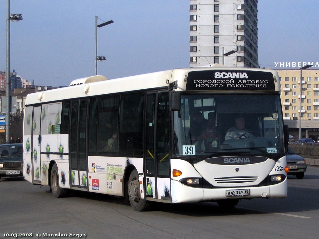 Санкт-Петербург, Scania OmniLink I (Скания-Питер) № 7224