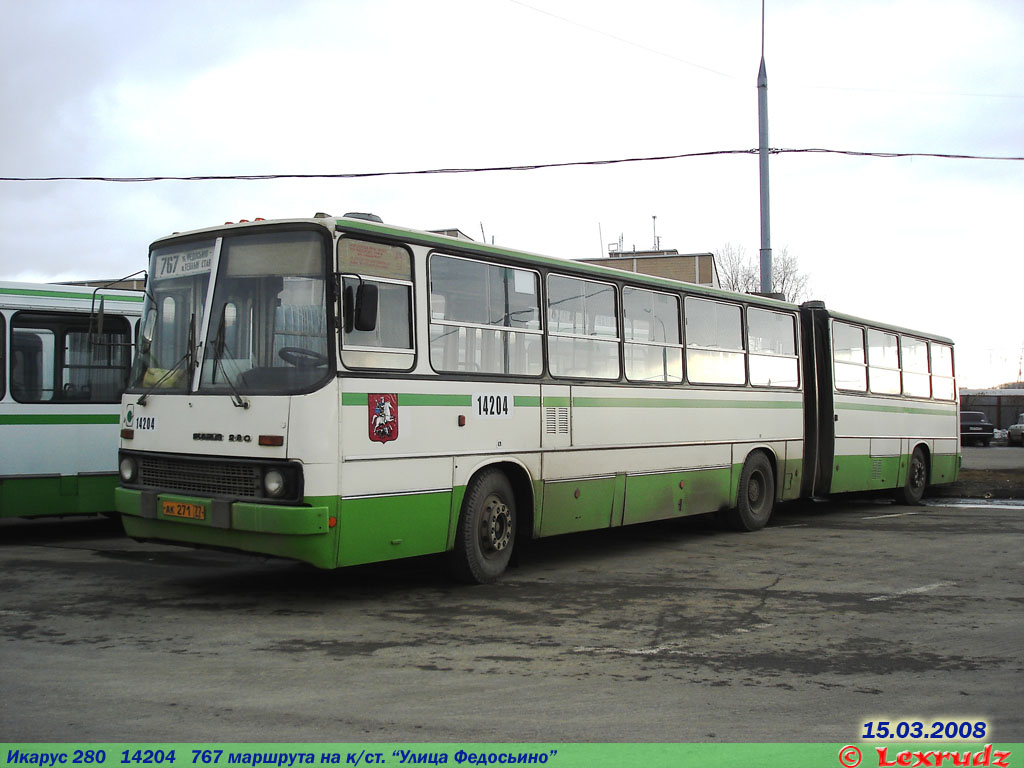 Moskva, Ikarus 280.33M č. 14204