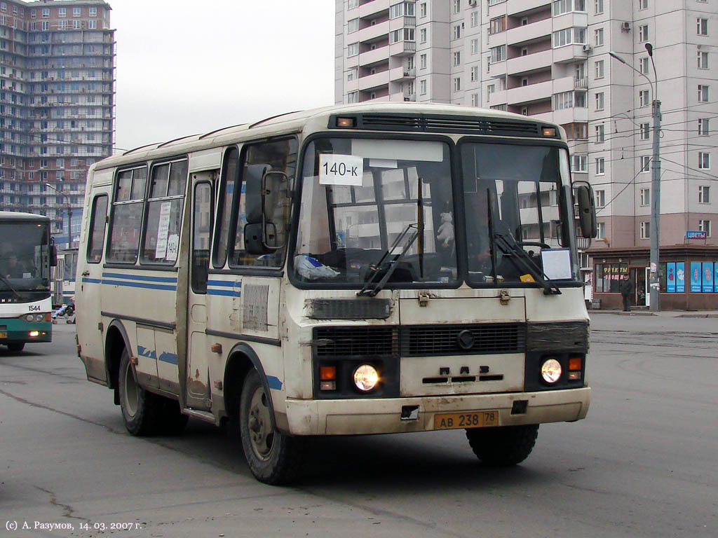 Санкт-Петербург, ПАЗ-32053 № АВ 238 78