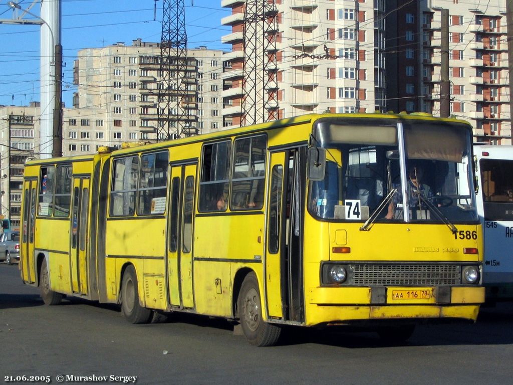 Санкт-Петербург, Ikarus 280.33O № 1586