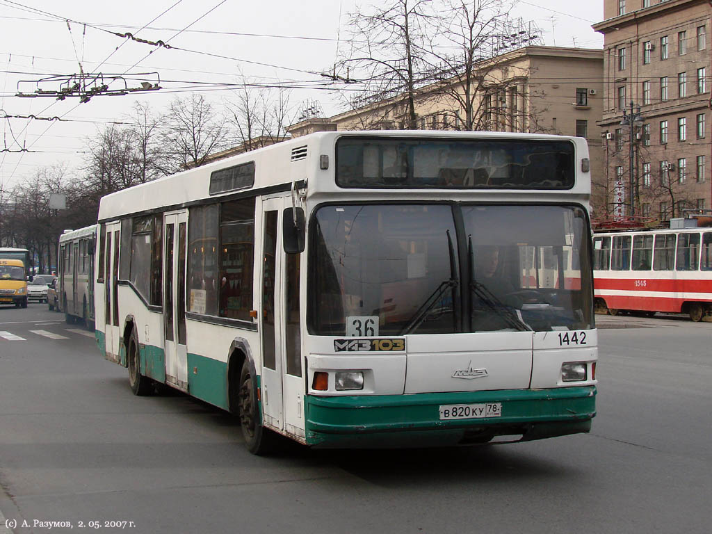 Санкт-Петербург, МАЗ-103.040 № 1442