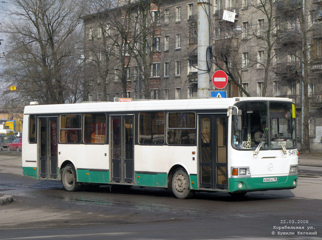 Санкт-Петербург, ЛиАЗ-5256.25 № 5493