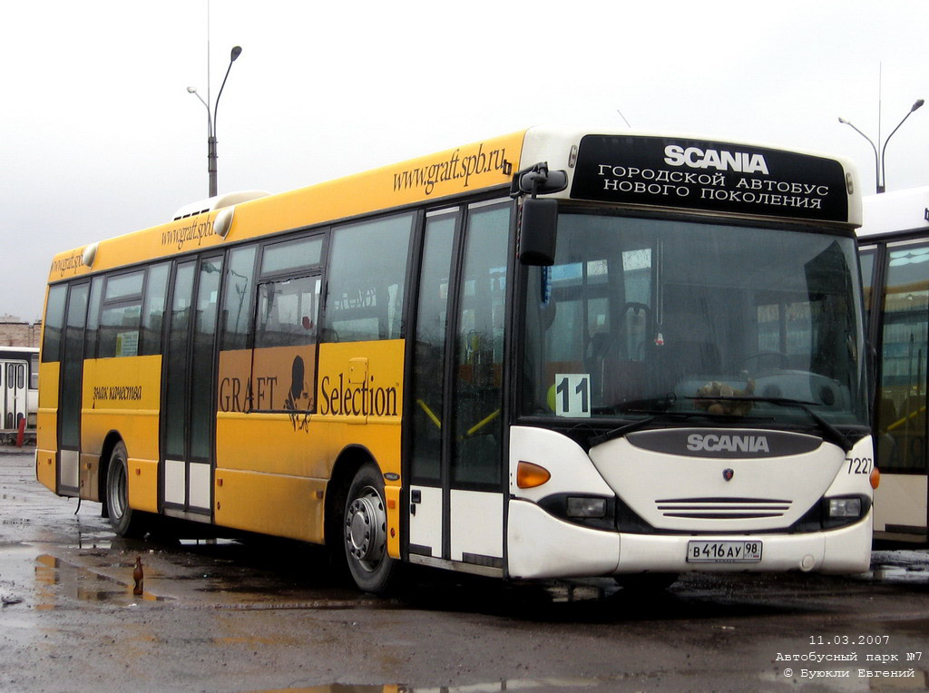 Санкт-Пецярбург, Scania OmniLink I (Скания-Питер) № 7227