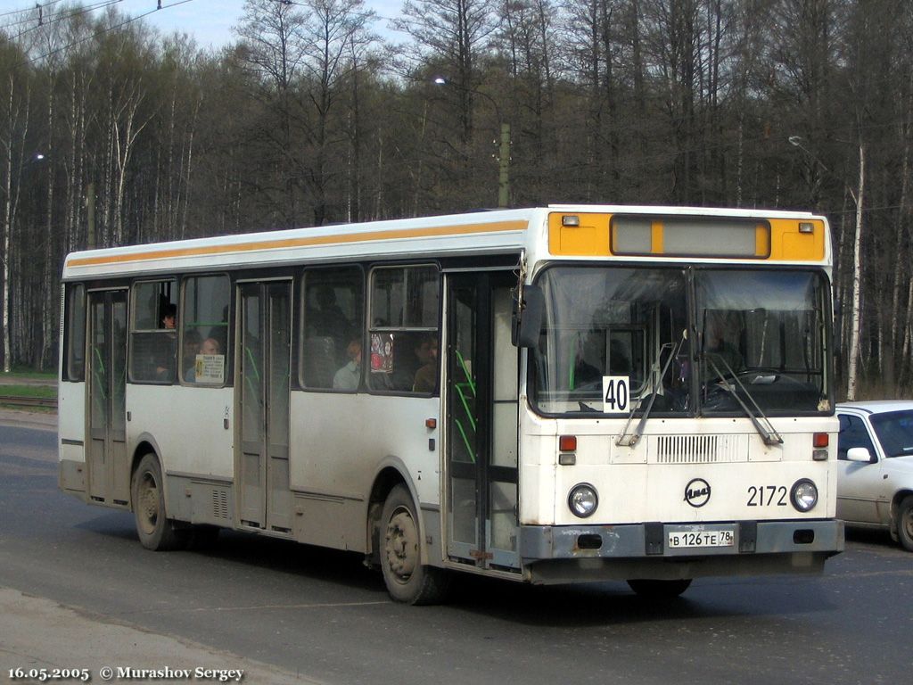 Санкт-Петербург, ЛиАЗ-5256.25 № 2172