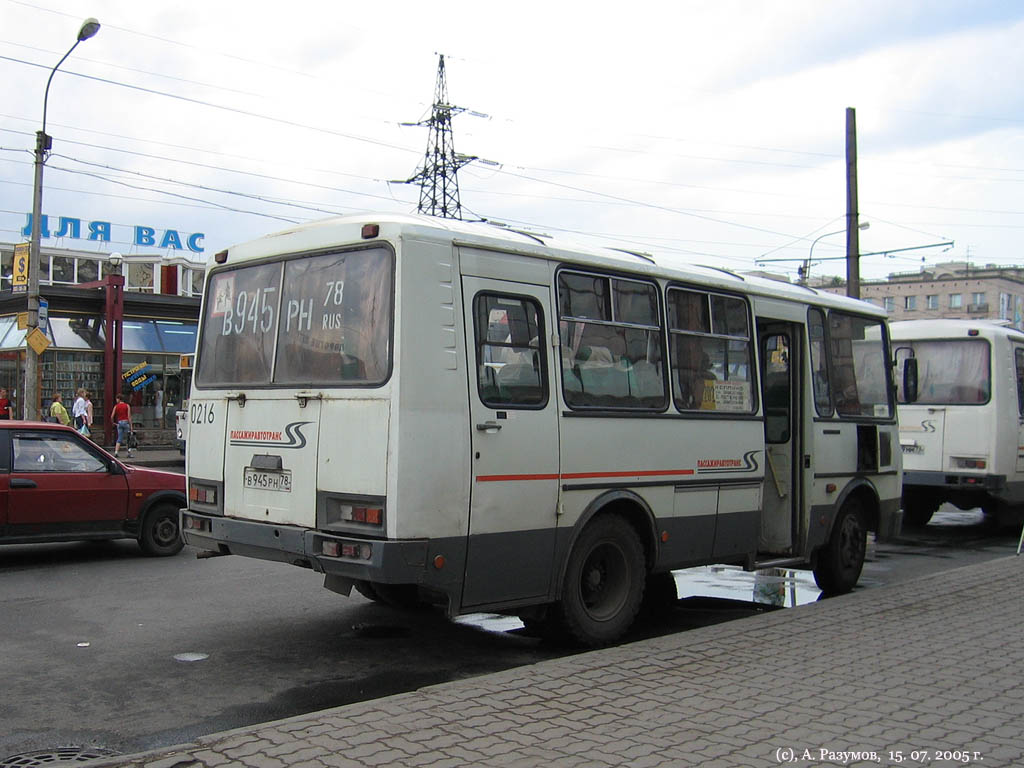 Санкт-Петербург, ПАЗ-32053-50 № 0216