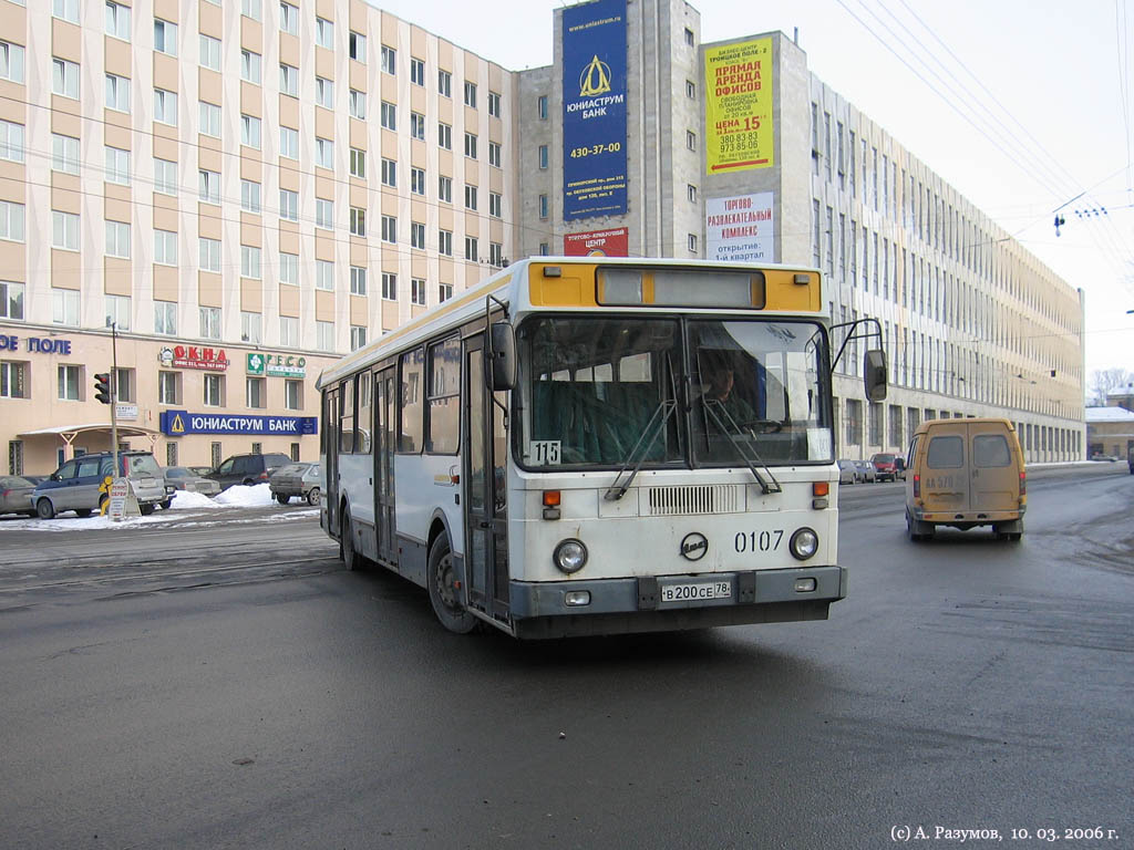 Санкт-Петербург, ЛиАЗ-5256.25 № 0107