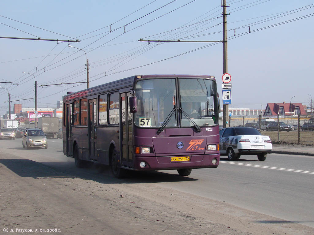 Санкт-Петербург, ЛиАЗ-5256.25 № 3023