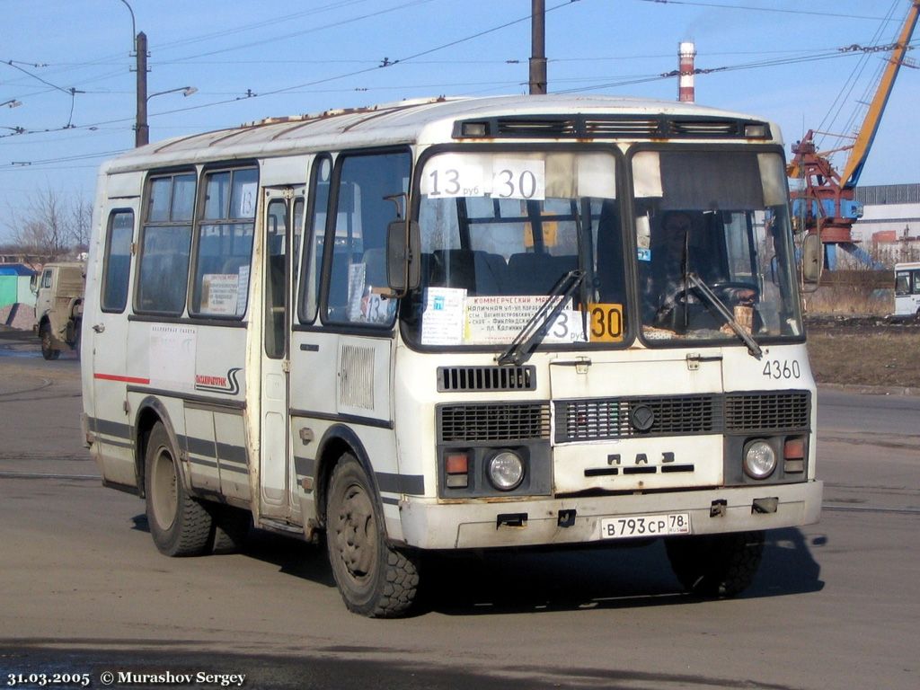 Санкт-Петербург, ПАЗ-32053-50 № 4360