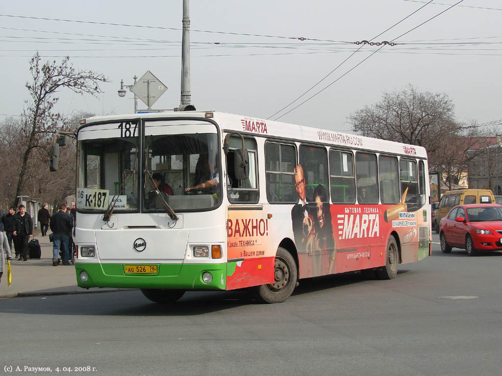 Sankt Peterburgas, LiAZ-5256.25 Nr. АО 526 78