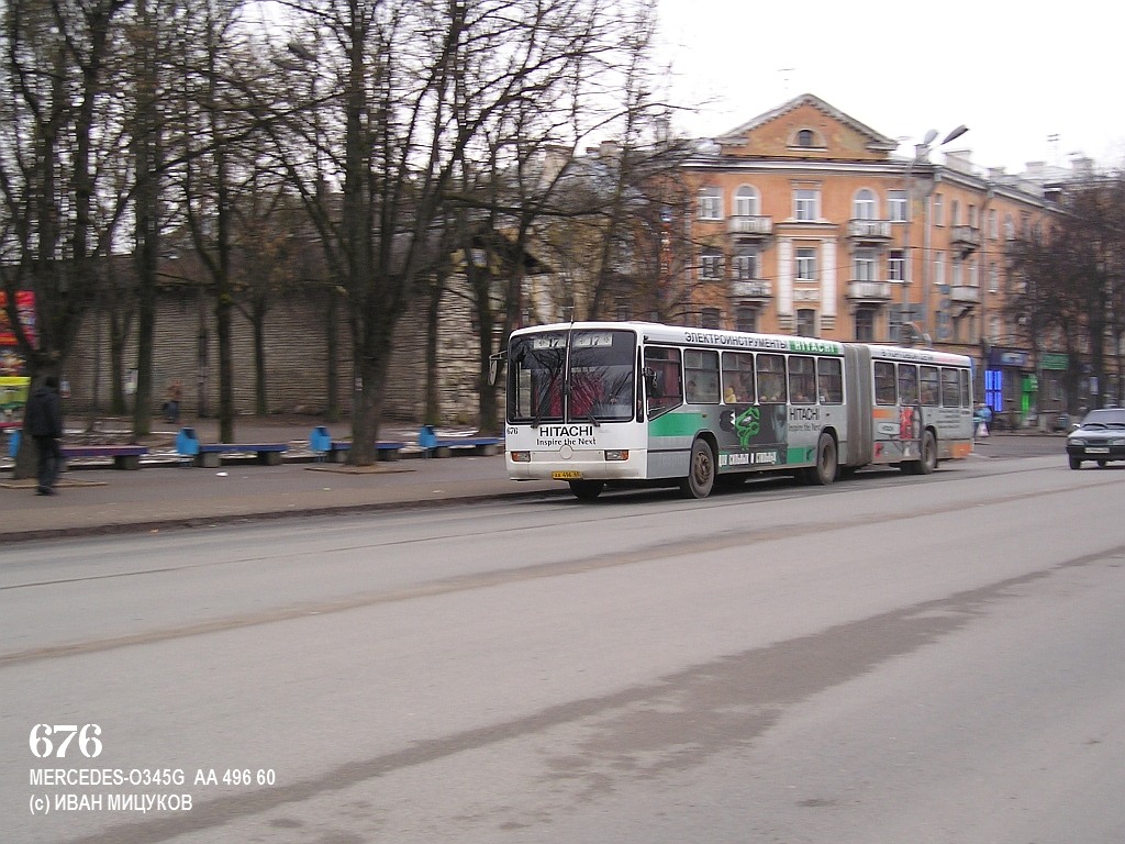 Псковская область, Mercedes-Benz O345G № 676