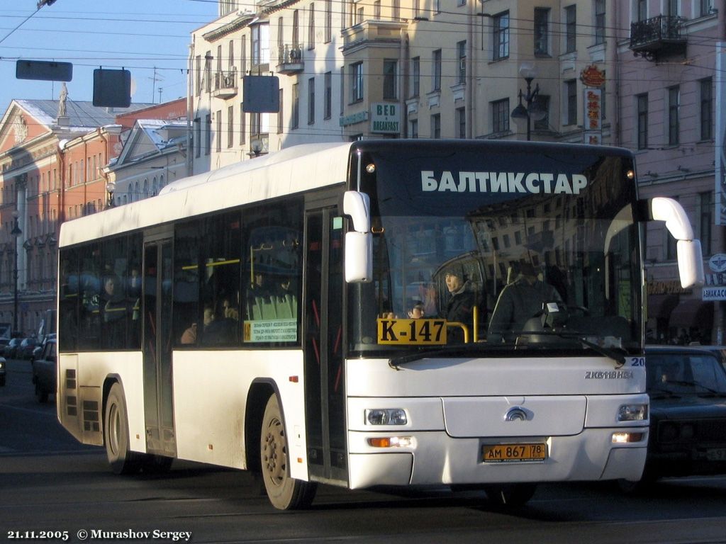 Санкт-Петербург, Yutong ZK6118HGA № 200