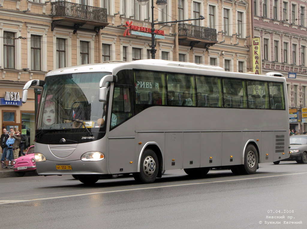 Санкт-Петербург, Yutong ZK6118HA № АТ 552 78