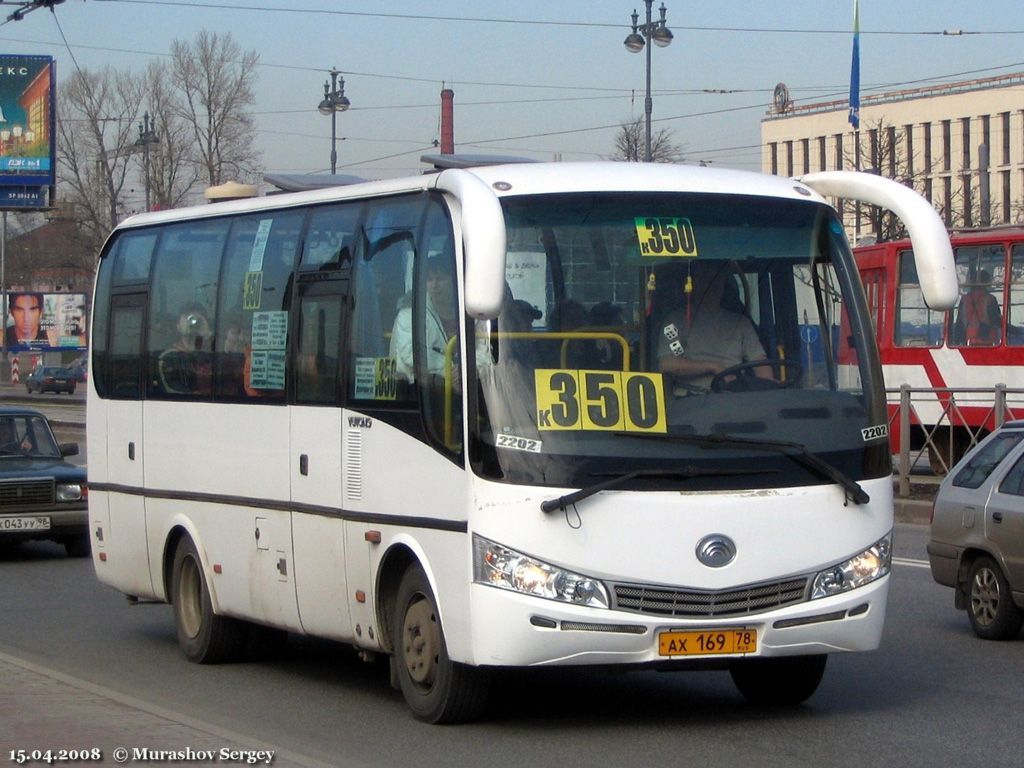 Санкт-Петербург, Yutong ZK6737D № 2202