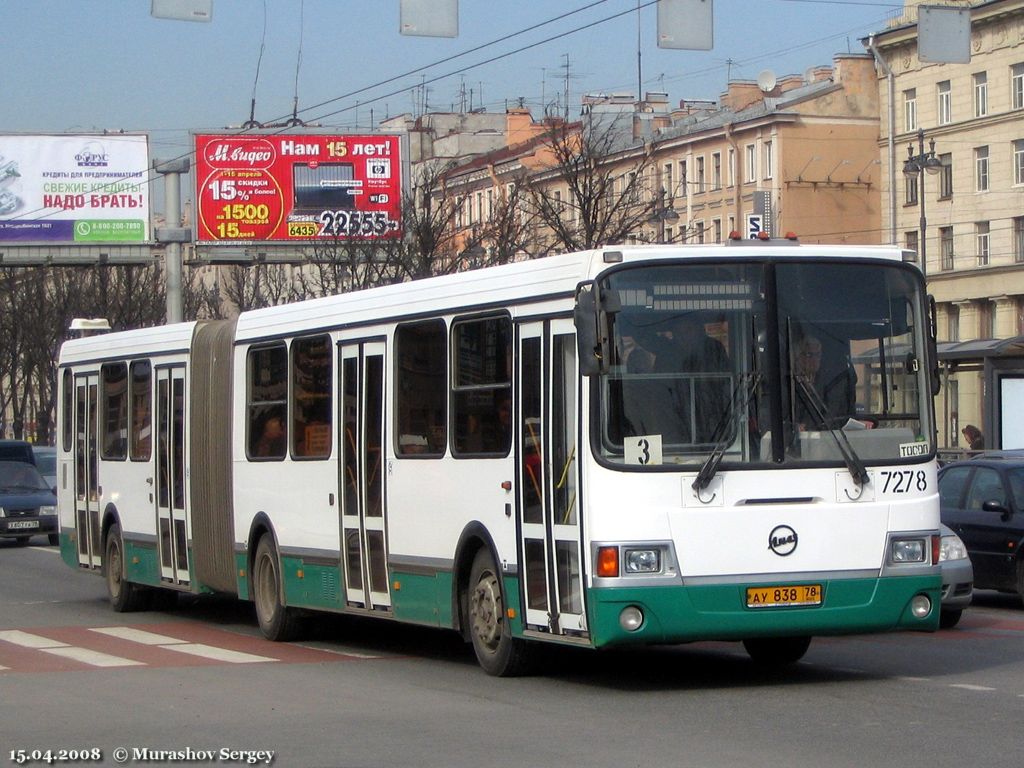 Санкт-Петербург, ЛиАЗ-6212.00 № 7278