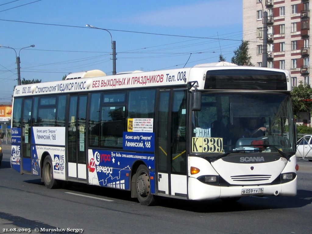 Санкт-Петербург, Scania OmniLink I (Скания-Питер) № В 059 ТУ 78