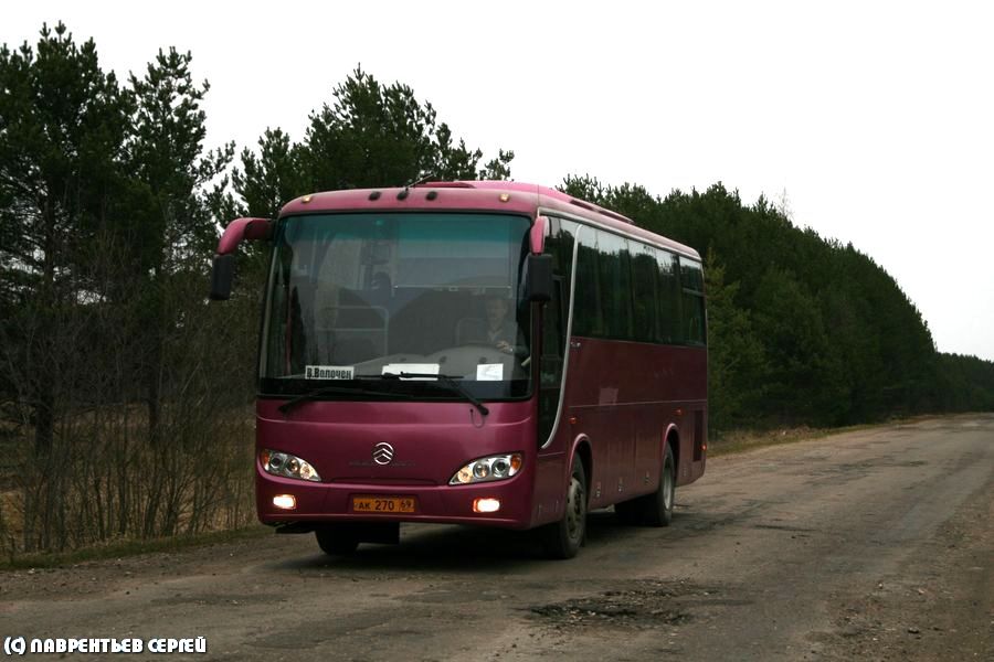 Тверская область, Golden Dragon XML6106E № АК 270 69