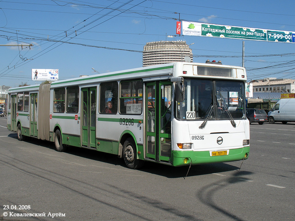 Москва, ЛиАЗ-6212.00 № 09286