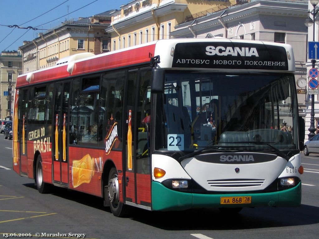 Санкт-Петербург, Scania OmniLink I (Скания-Питер) № 6206